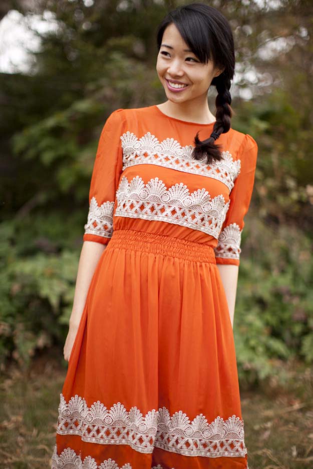 Anthropologie-Tangerine-Flicker-Lace-Dress