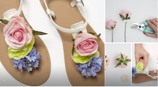Dari pati: izveido puķainas sandales! 4 vienkārši soļi
