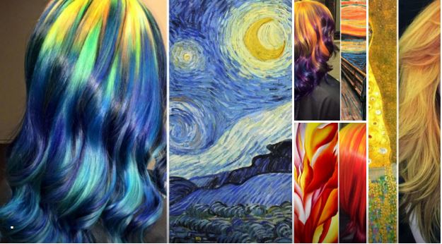 Māksliniece krāso matus klasiskās mākslas krāsās – neiespējams skaistums!